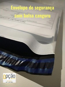 envelope de segurança de plástico