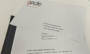 envelope de segurança impresso